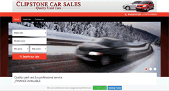 Desktop Screenshot of clipstonecarsales.co.uk